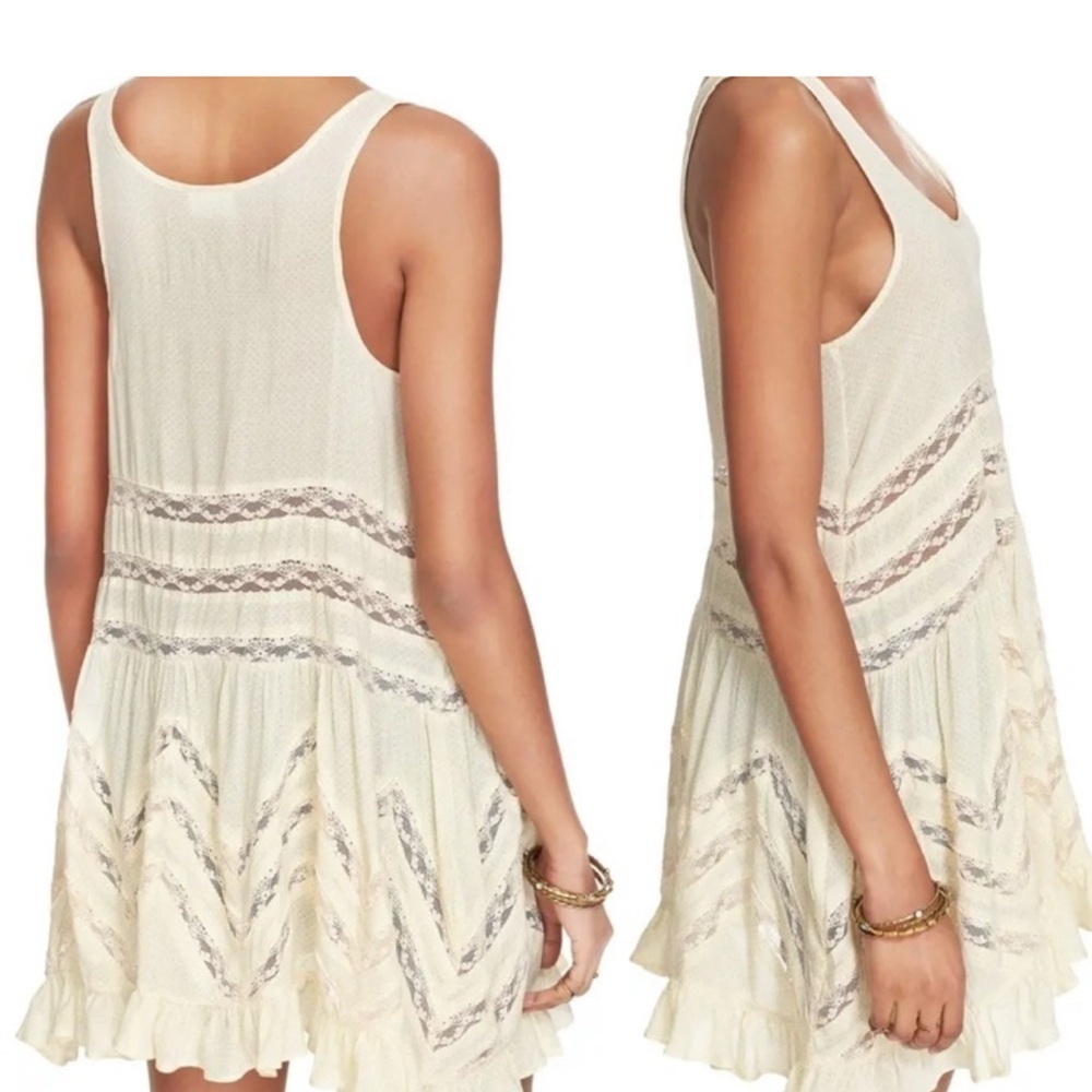 Free People Lace Trim Dress